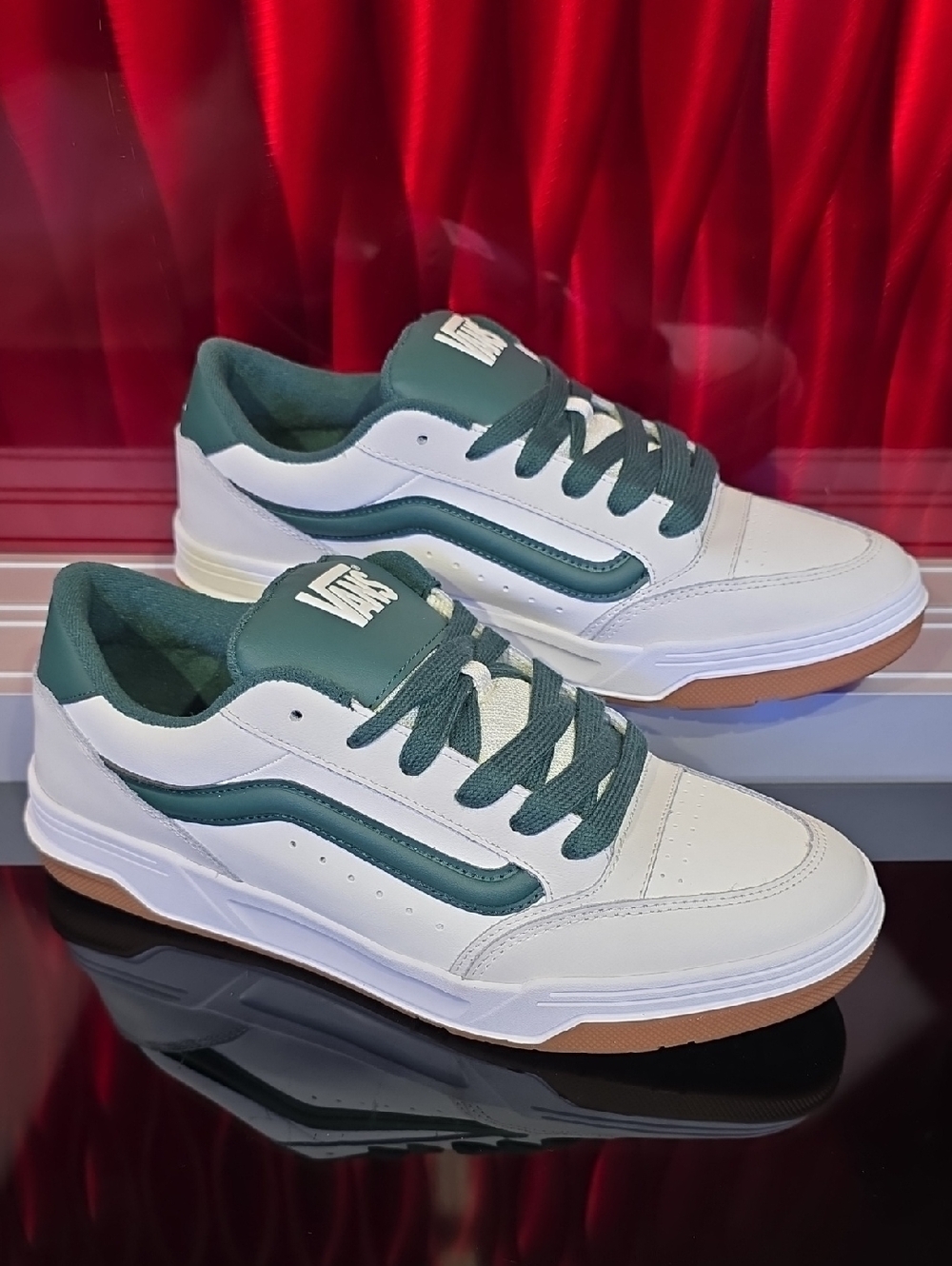 Vans Hylane Varsity White Green Gum Men’s Size 13 New With Box Skate Shoes
